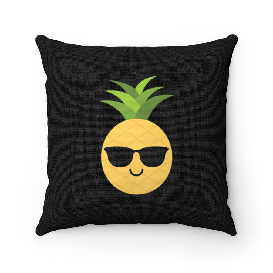 Happy Pineapple Pillow (Black) - Happy Pineapple Co.