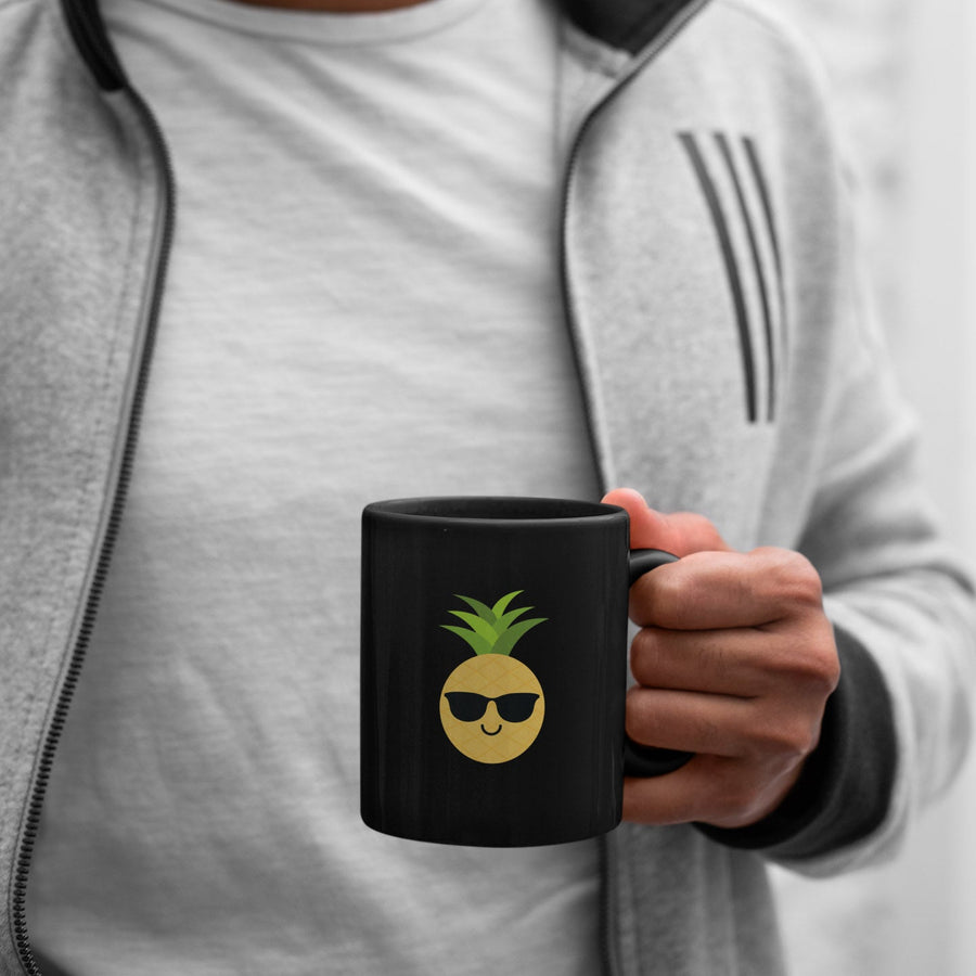 Happy as a Pineapple Mug (Black) - Happy Pineapple Co.