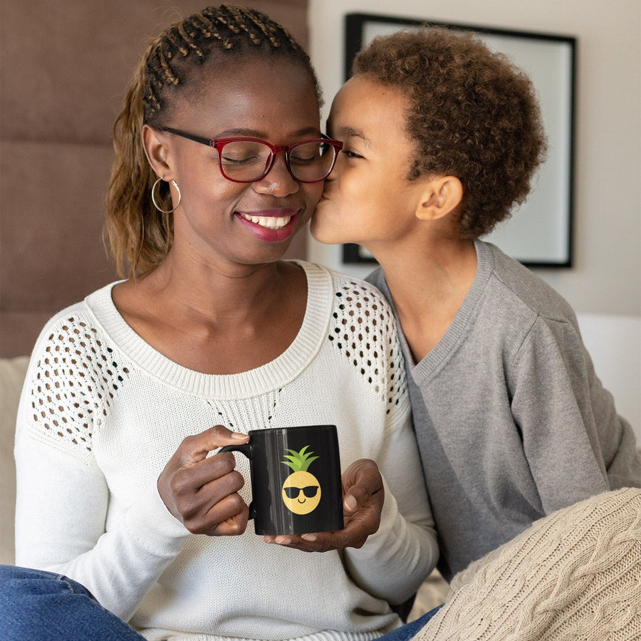 Happy as a Pineapple Mug (Black) - Happy Pineapple Co.