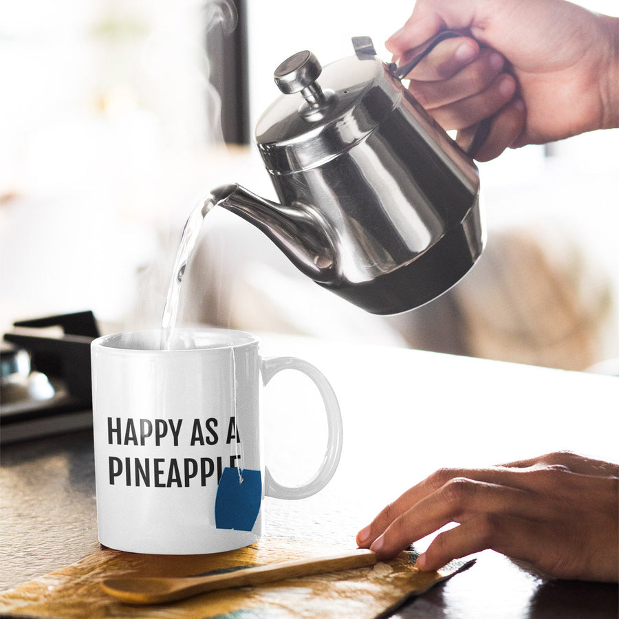 Happy as a Pineapple Mug (White) - Happy Pineapple Co.