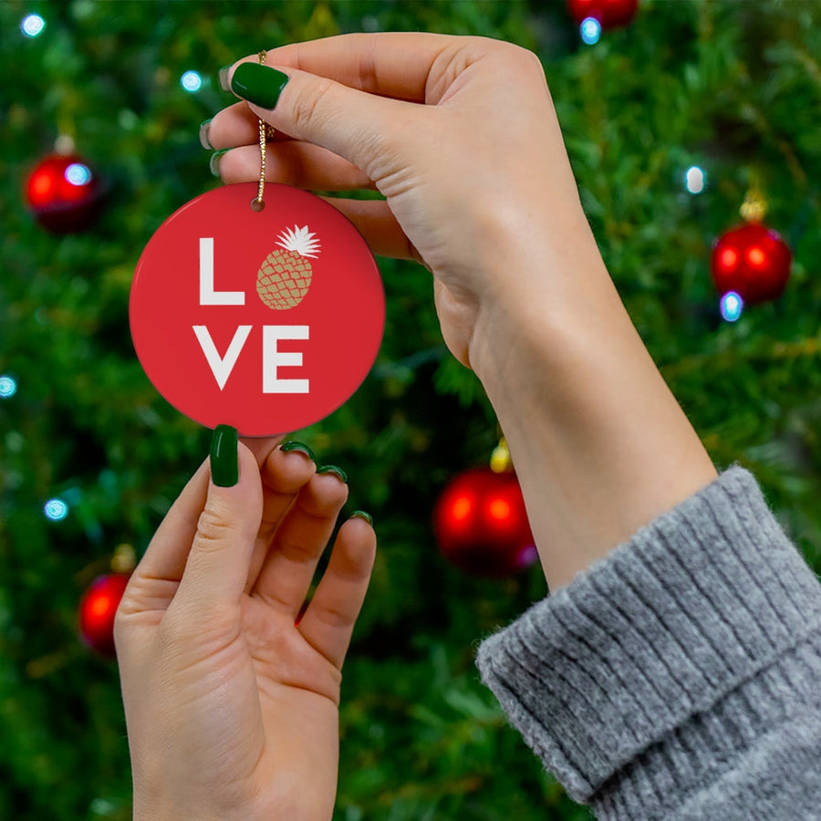 Pineapple Love Ornament - Happy Pineapple Co.