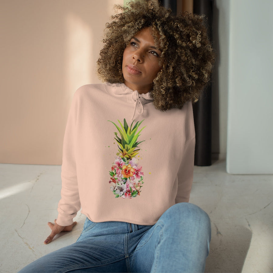 Pineapple Bouquet Women's Crop Hoodie - Happy Pineapple Co.