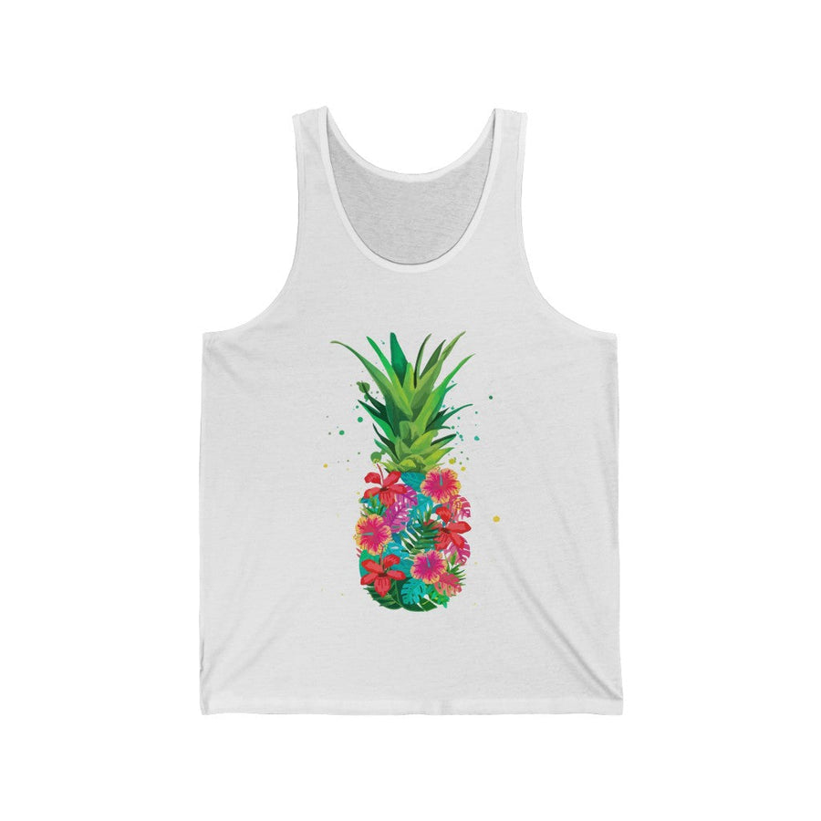 Pineapple Floral Women's Tank - Happy Pineapple Co.