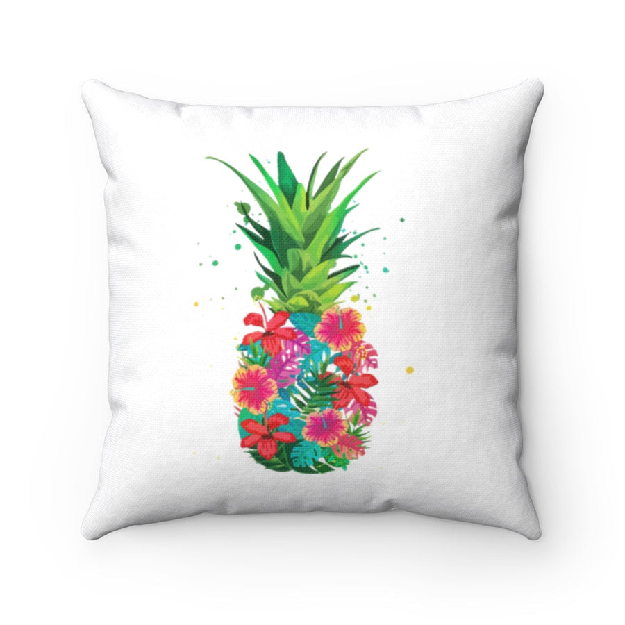 Pineapple Floral Pillow - Happy Pineapple Co.