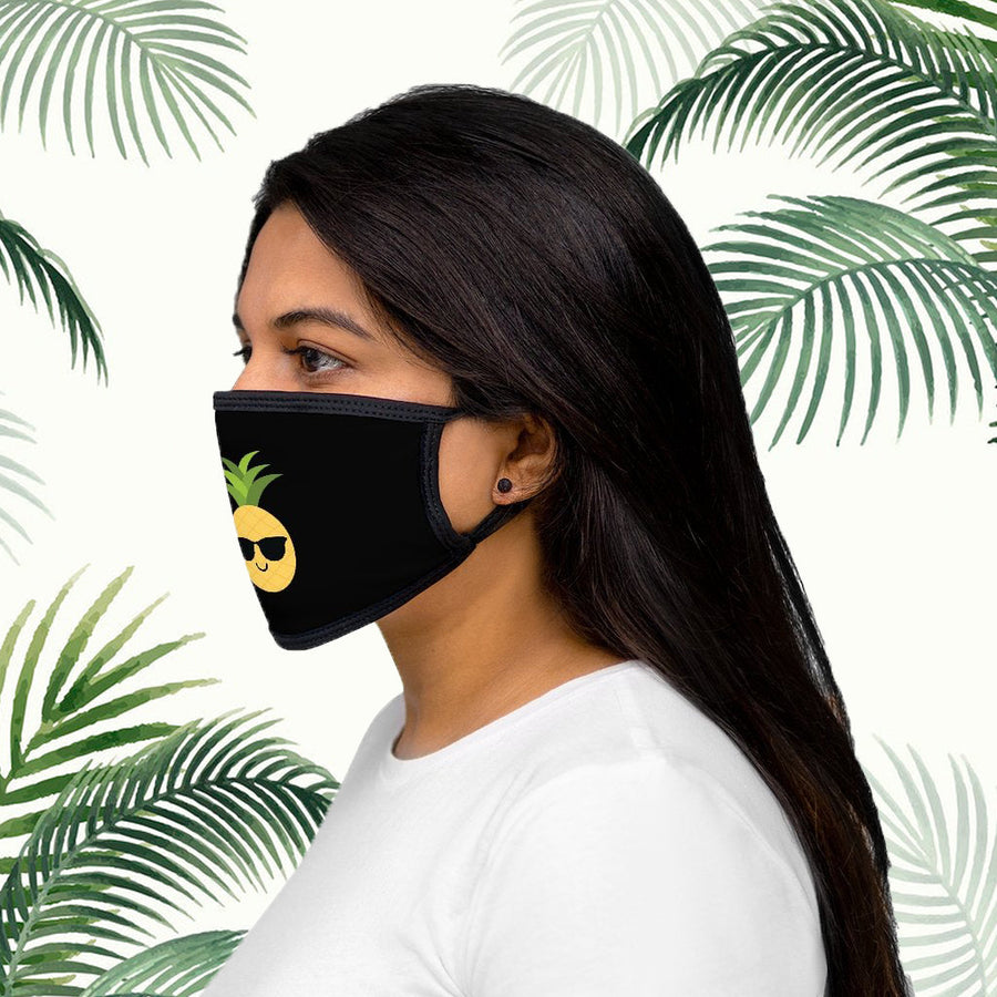 Happy Pineapple Face Mask (Black) - Happy Pineapple Co.