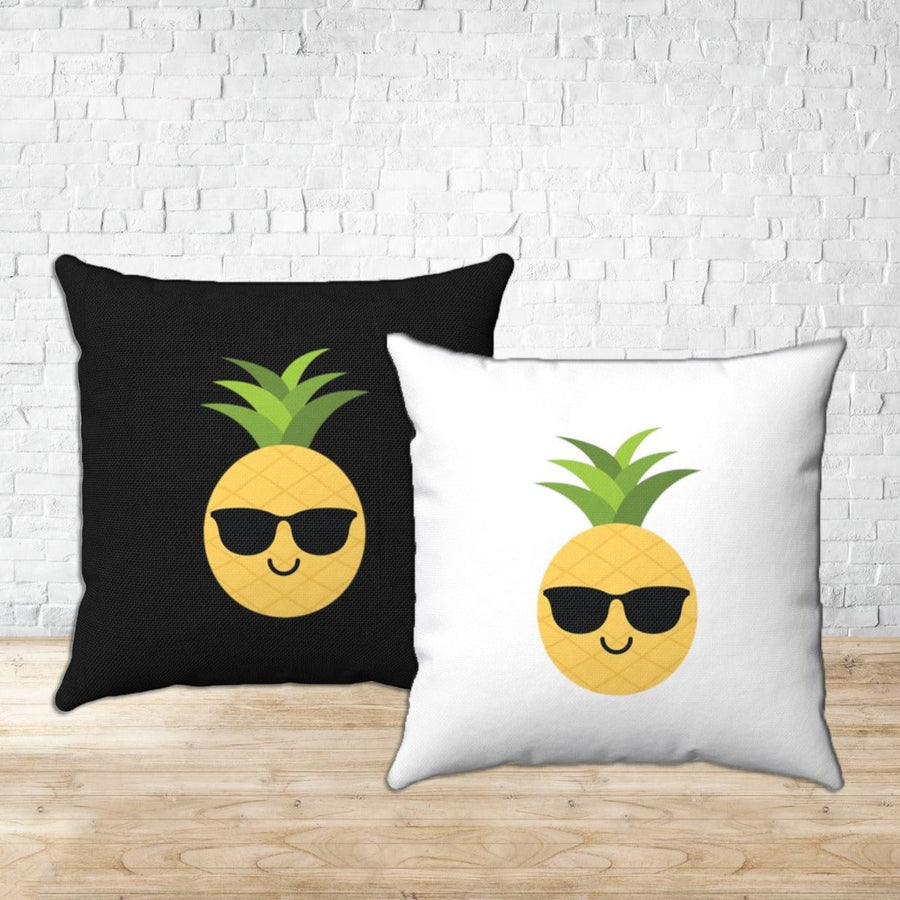 Happy Pineapple Pillow (White) - Happy Pineapple Co.