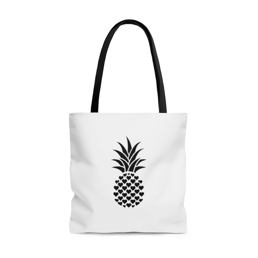 Heart of Pineapple Tote Bag (White) - Happy Pineapple Co.