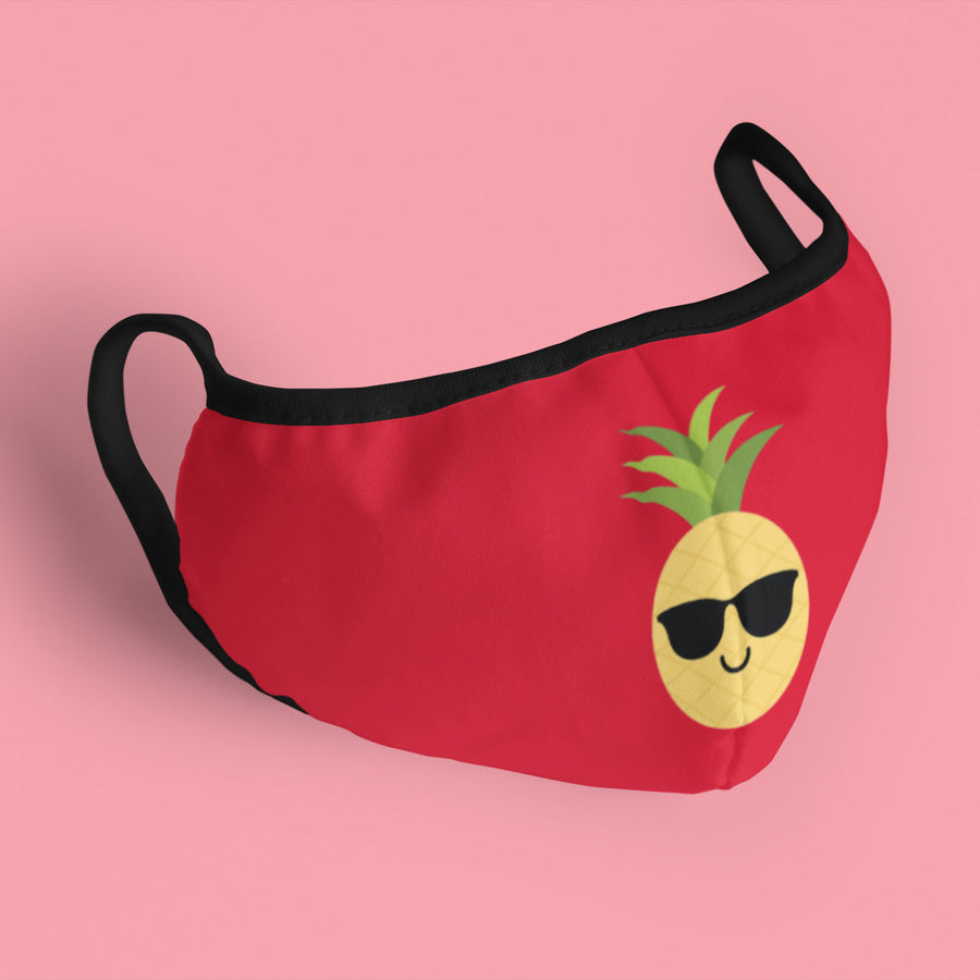 Happy Pineapple Face Mask (Holiday Red) - Happy Pineapple Co.