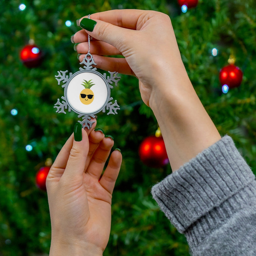 Happy Pineapple Snowflake Ornament - Happy Pineapple Co.