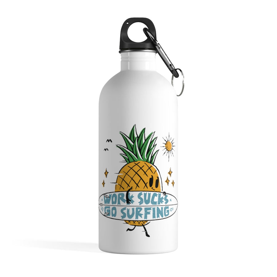 Pineapple Go Surfing Water Bottle - Happy Pineapple Co.