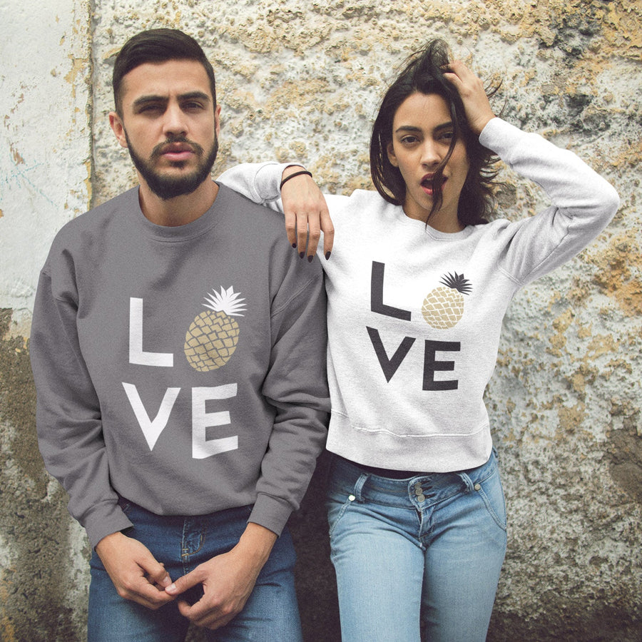 Pineapple Love Women's Crewneck Sweater - Happy Pineapple Co.