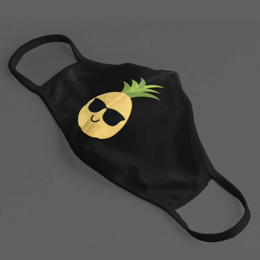 Happy Pineapple Face Mask (Black) - Happy Pineapple Co.