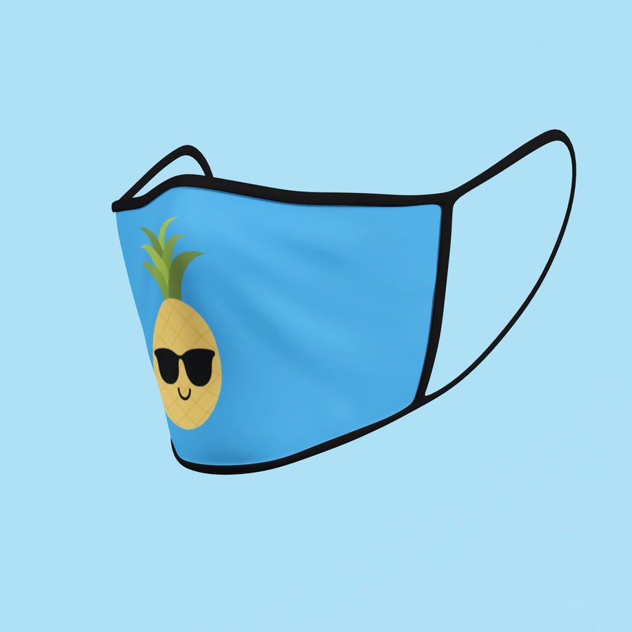 Happy Pineapple Face Mask (Sky Blue) - Happy Pineapple Co.