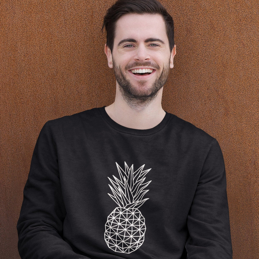 Geometric Pineapple Men's Crewneck Sweater - Happy Pineapple Co.