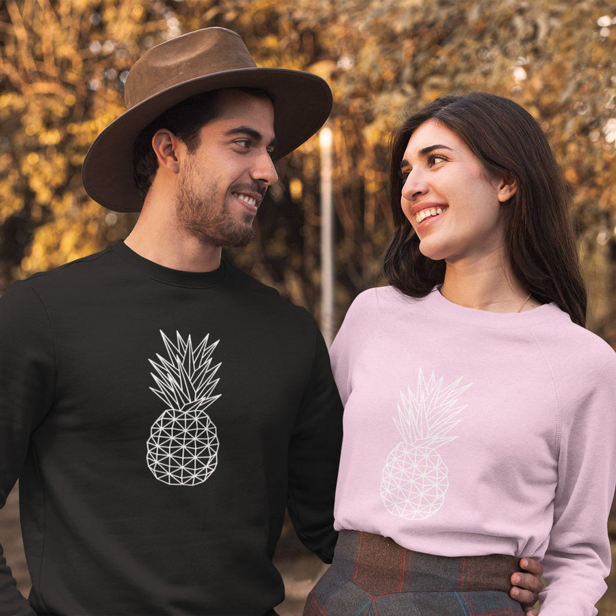 Geometric Pineapple Women's Crewneck Sweater - Happy Pineapple Co.