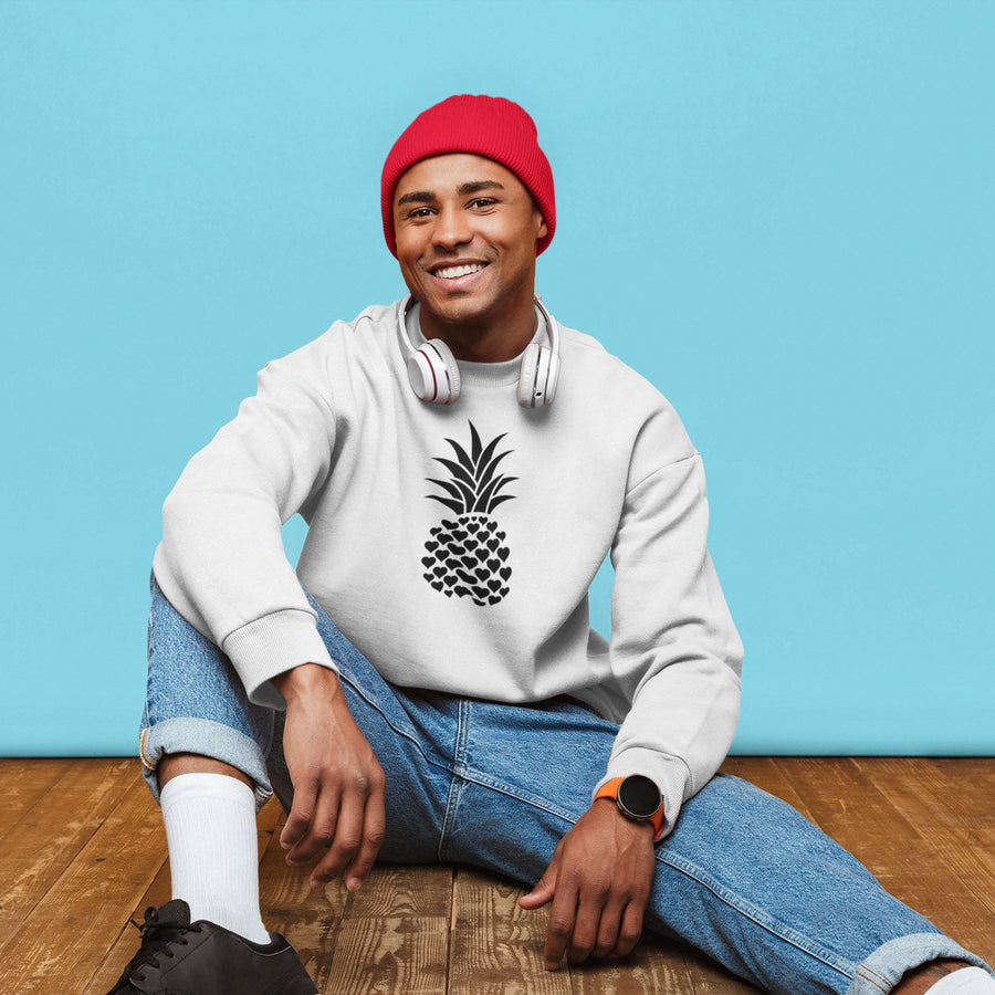 Heart of Pineapple Men's Crewneck Sweater - Happy Pineapple Co.