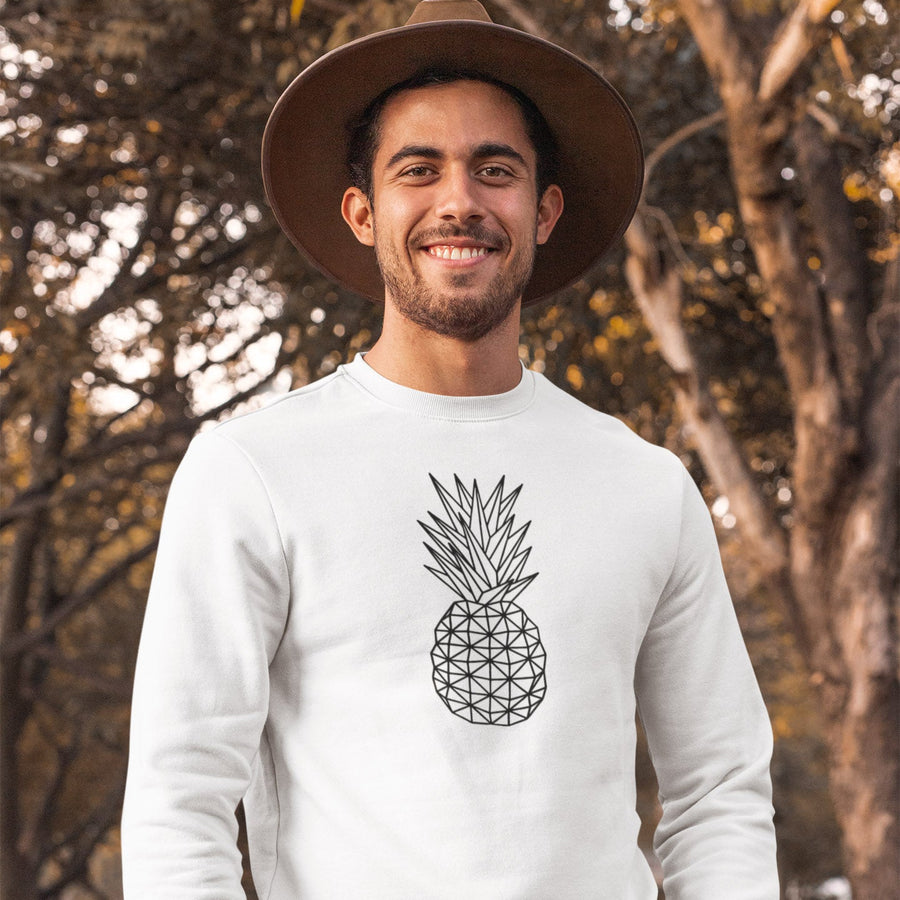 Geometric Pineapple Men's Crewneck Sweater - Happy Pineapple Co.