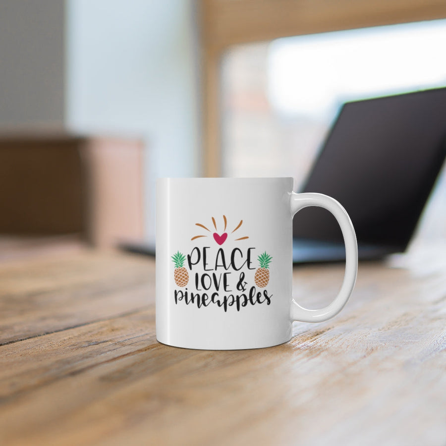 Peace, Love & Pineapples Mug - Happy Pineapple Co.