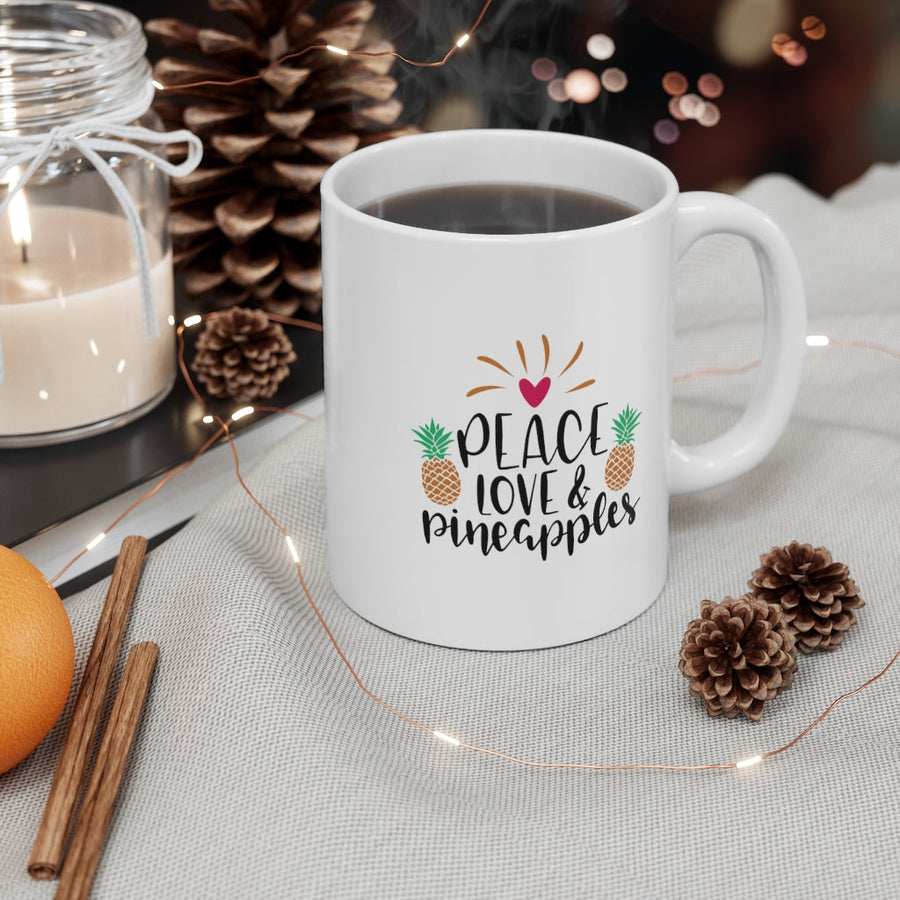 Peace, Love & Pineapples Mug - Happy Pineapple Co.