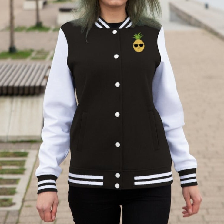 Happy Pineapple Women's Varsity Jacket - Happy Pineapple Co.