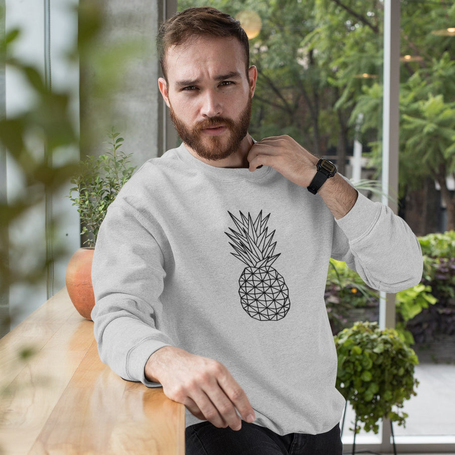 Geometric Pineapple Men's Crewneck Sweater - Happy Pineapple Co.