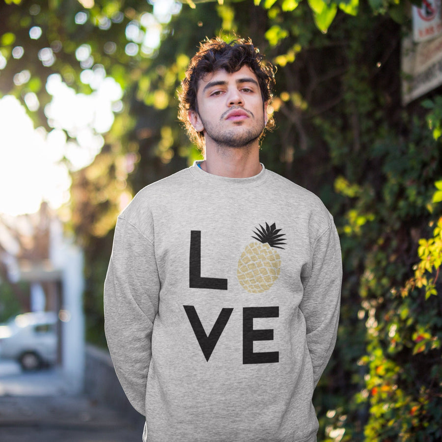 Pineapple Love Men's Crewneck Sweater - Happy Pineapple Co.