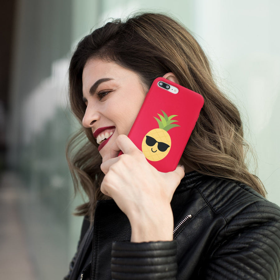 Happy Pineapple Phone Case (Holiday Red) - Happy Pineapple Co.