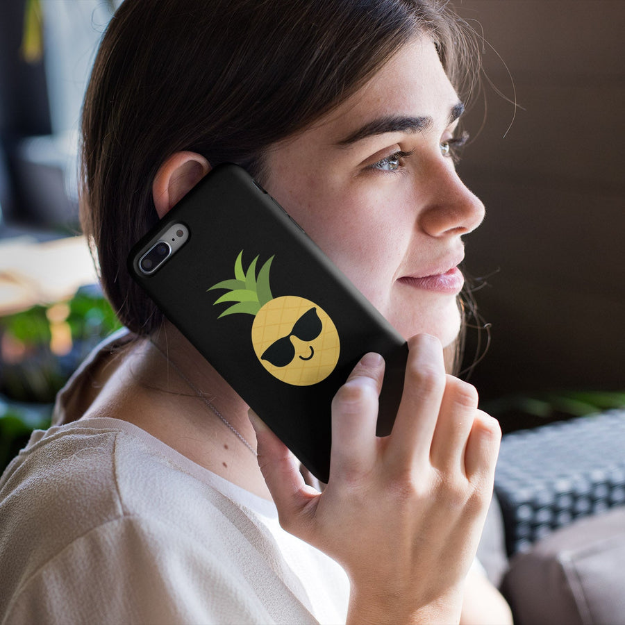 Happy Pineapple Phone Case (Black) - Happy Pineapple Co.