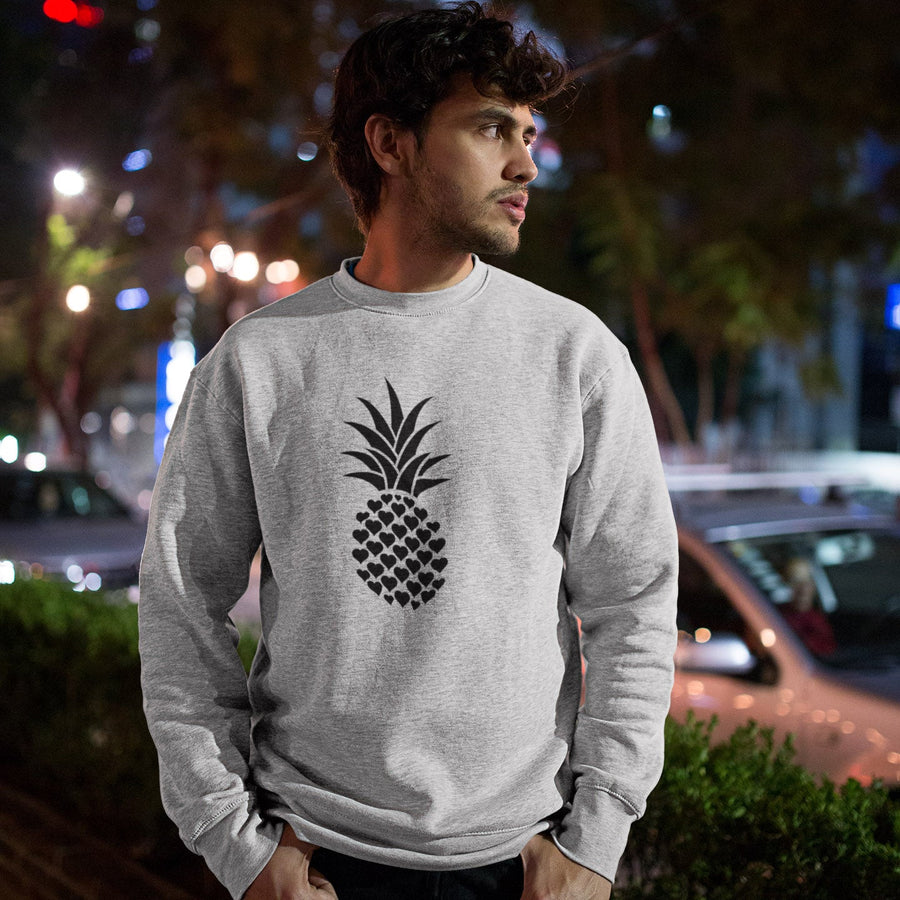 Heart of Pineapple Men's Crewneck Sweater - Happy Pineapple Co.