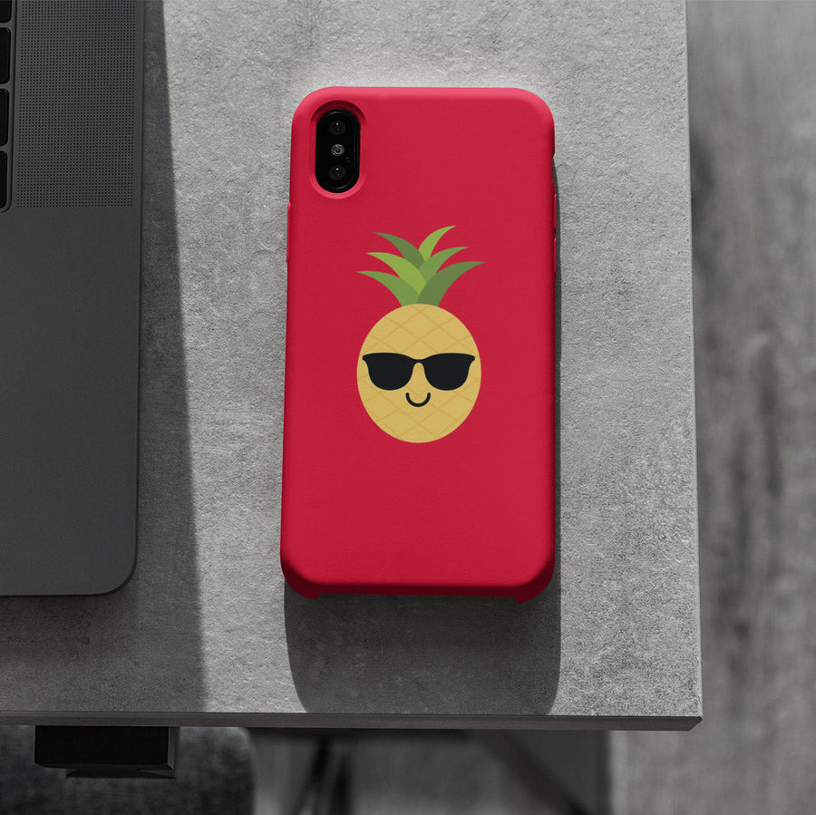 Happy Pineapple Phone Case (Holiday Red) - Happy Pineapple Co.