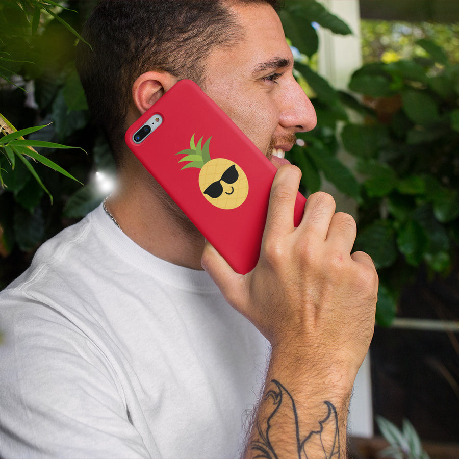 Happy Pineapple Phone Case (Holiday Red) - Happy Pineapple Co.