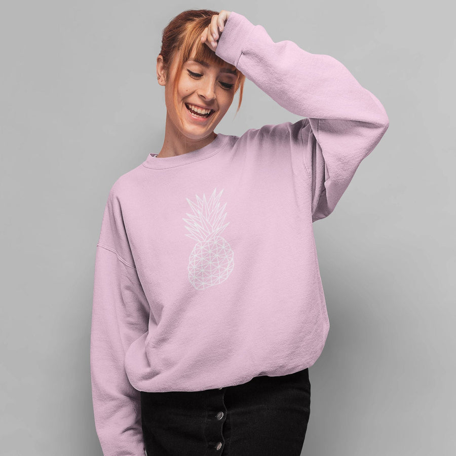 Geometric Pineapple Women's Crewneck Sweater - Happy Pineapple Co.