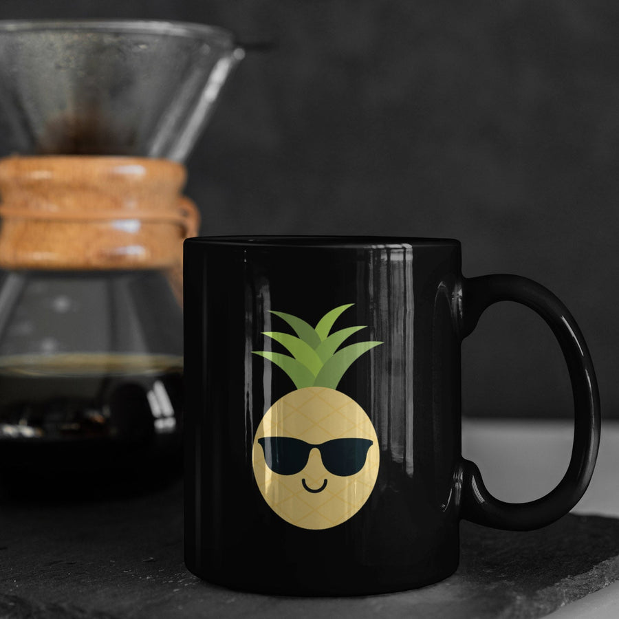 Happy as a Pineapple Mug (Black) - Happy Pineapple Co.