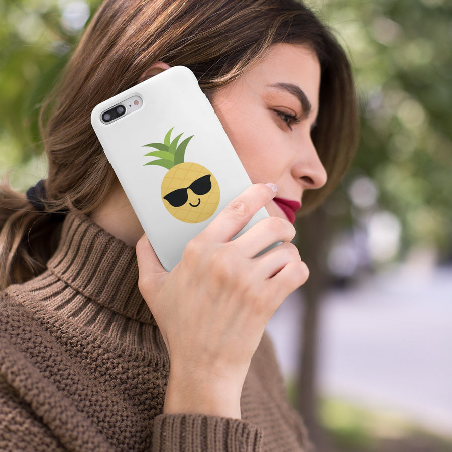 Happy Pineapple Phone Case (White) - Happy Pineapple Co.