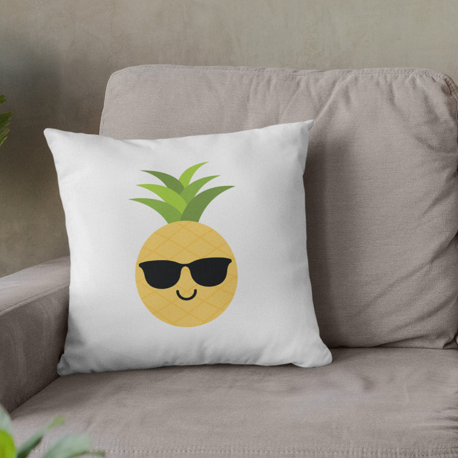 Happy Pineapple Pillow (White) - Happy Pineapple Co.