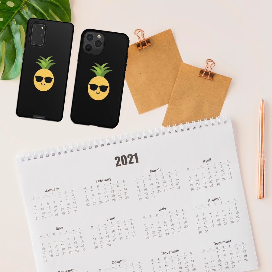 Happy Pineapple Phone Case (Black) - Happy Pineapple Co.