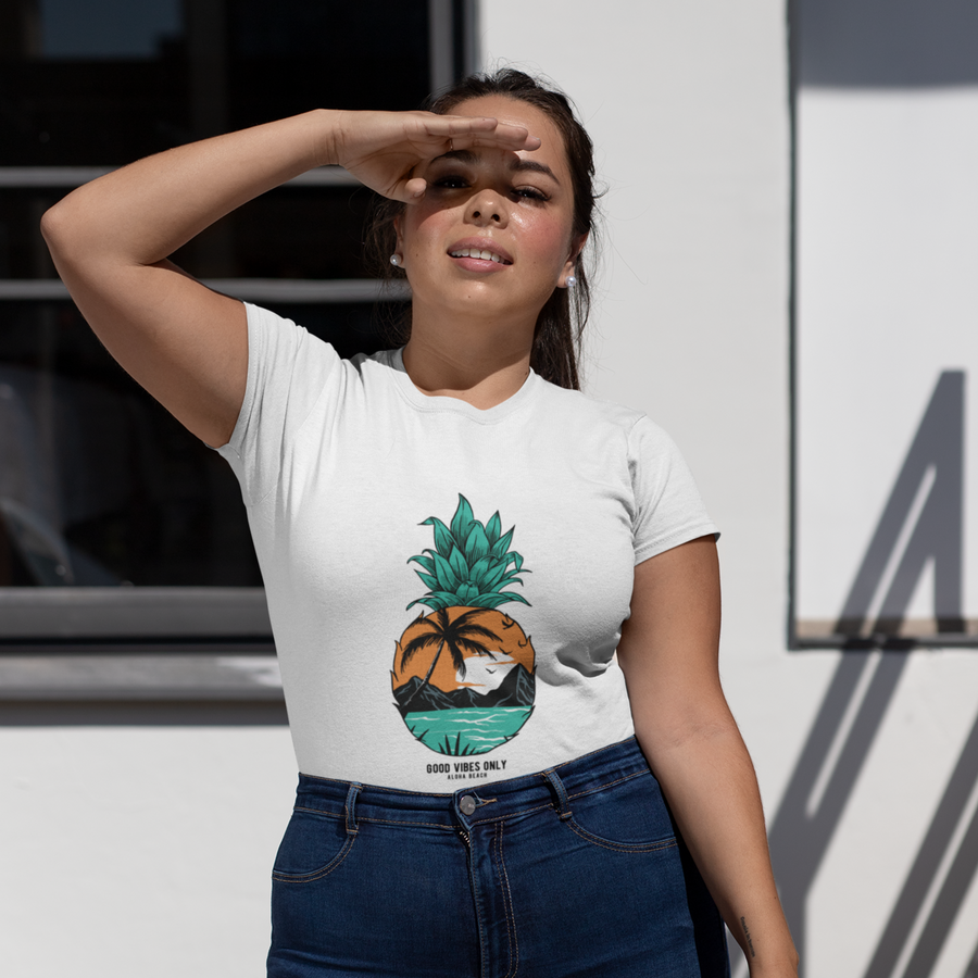 Aloha Beach Women's Tee - Happy Pineapple Co.