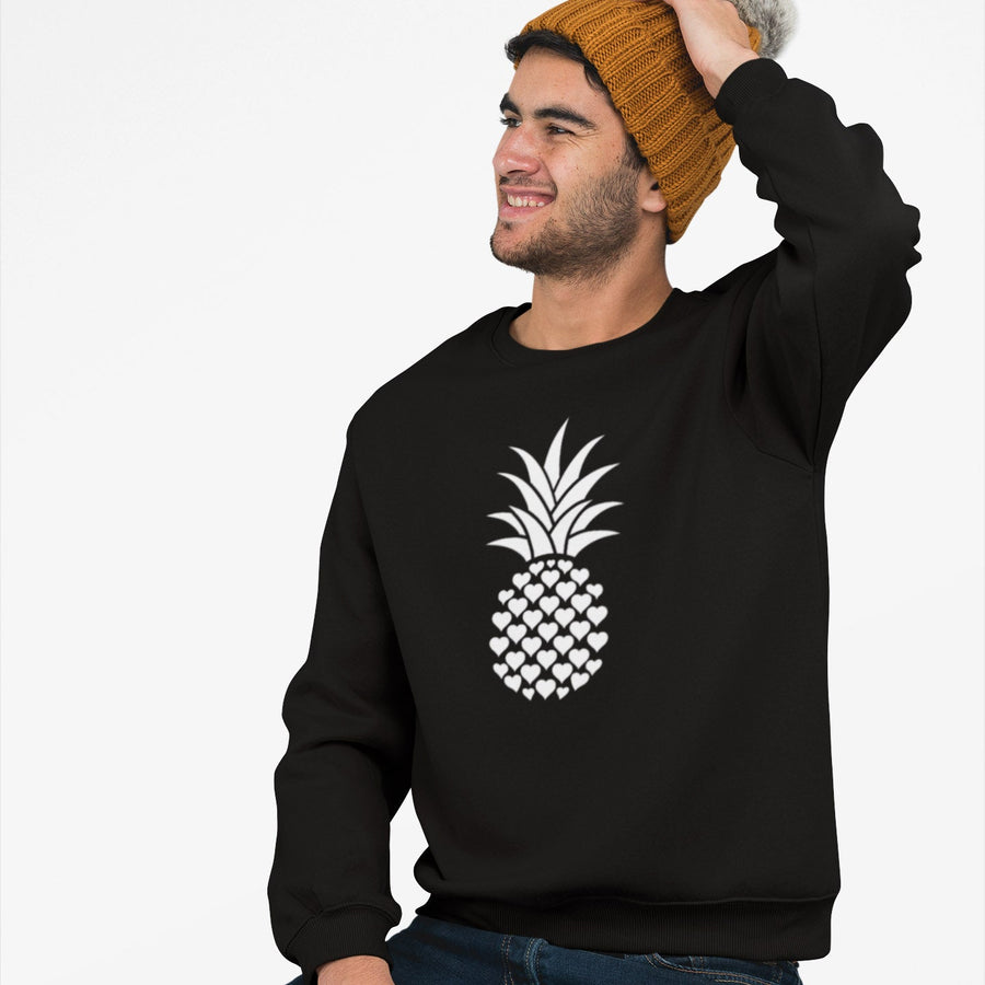 Heart of Pineapple Men's Crewneck Sweater - Happy Pineapple Co.