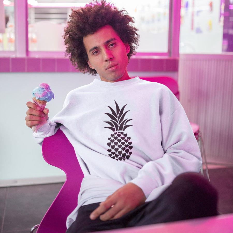 Heart of Pineapple Men's Crewneck Sweater - Happy Pineapple Co.