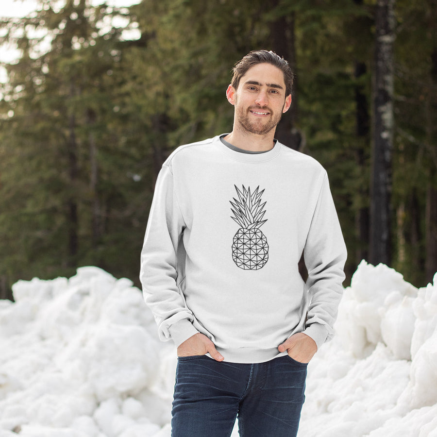 Geometric Pineapple Men's Crewneck Sweater - Happy Pineapple Co.