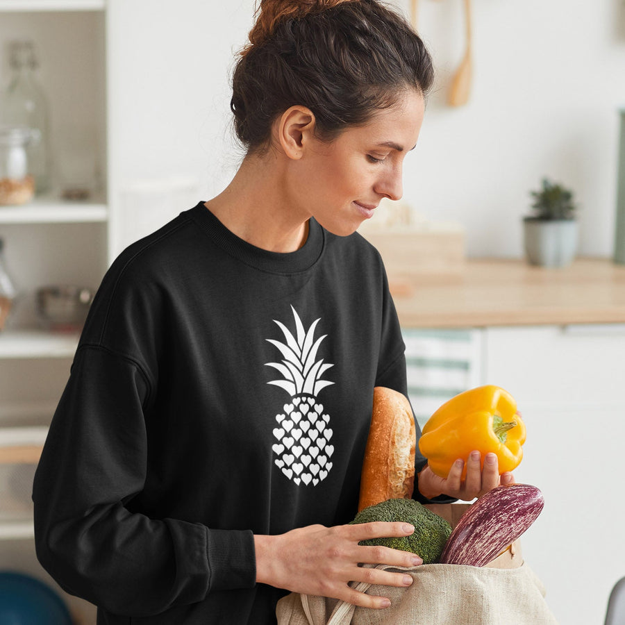 Heart of Pineapple Women's Crewneck Sweater - Happy Pineapple Co.