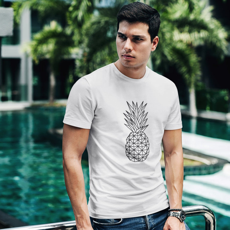 Geometric Pineapple Men's Tee - Happy Pineapple Co.