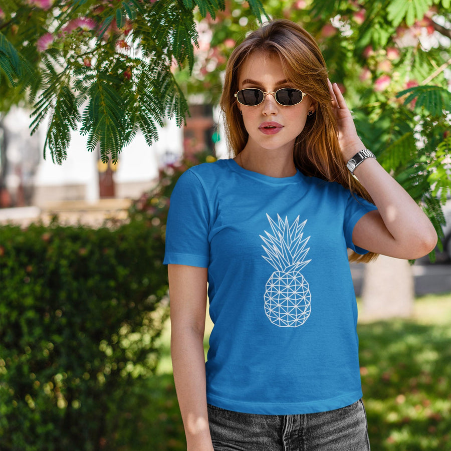 Geometric Pineapple Women's Tee - Happy Pineapple Co.