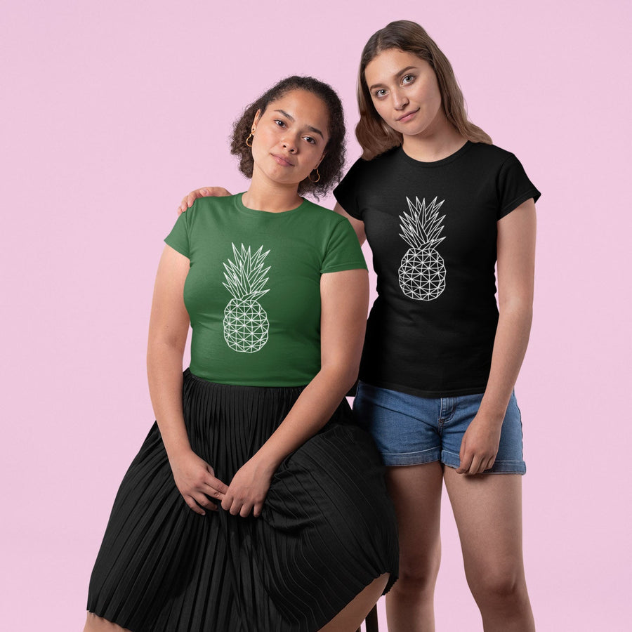 Geometric Pineapple Women's Tee - Happy Pineapple Co.