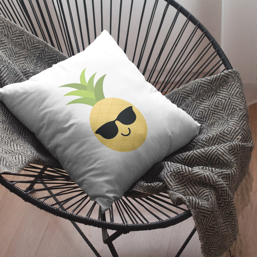 Happy Pineapple Pillow (White) - Happy Pineapple Co.