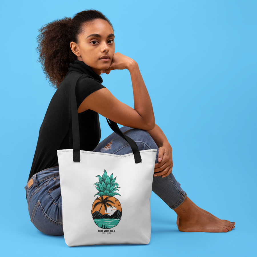 Aloha Beach Tote Bag - Happy Pineapple Co.