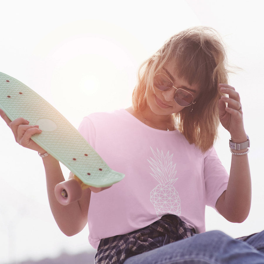 Geometric Pineapple Women's Tee - Happy Pineapple Co.