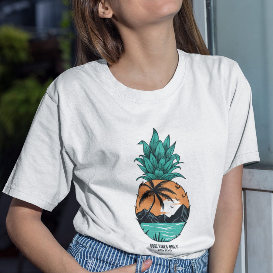 Aloha Beach Women's Tee - Happy Pineapple Co.