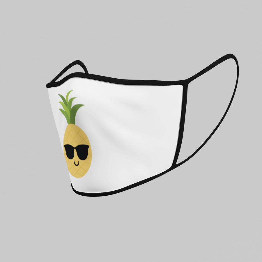 Happy Pineapple Face Mask (White) - Happy Pineapple Co.