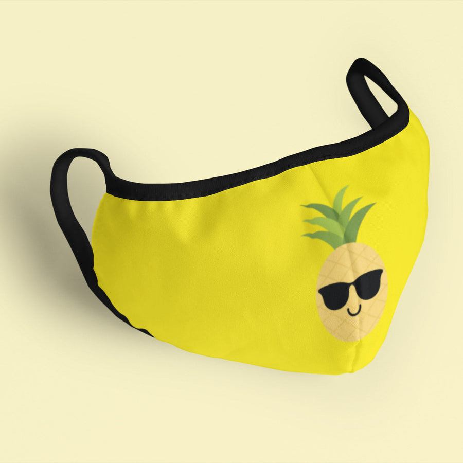 Happy Pineapple Face Mask (Sunshine Yellow) - Happy Pineapple Co.